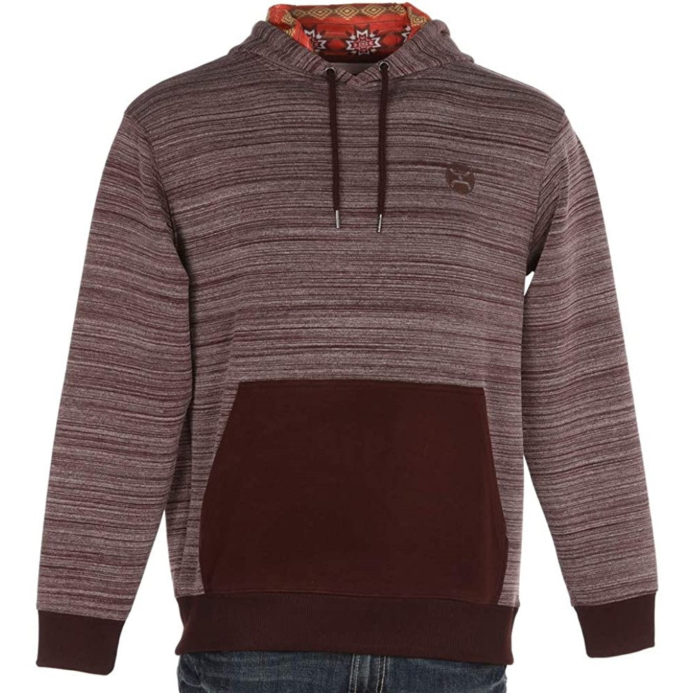Hooey Men's Lajitas Maroon Space Die Hoodie HH044MA