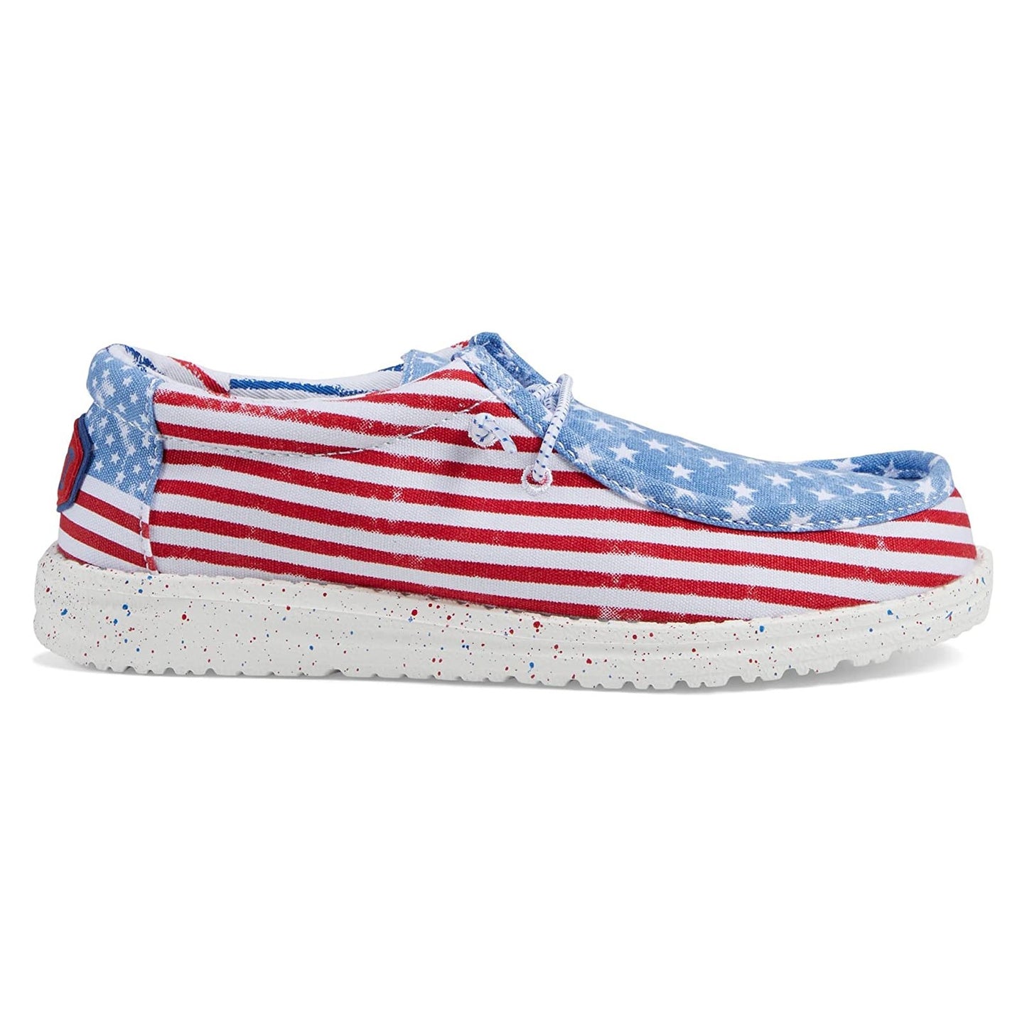 Hey Dude Wally Youth Patriotic Stars & Stripes Slip On Shoes 40046-9C8