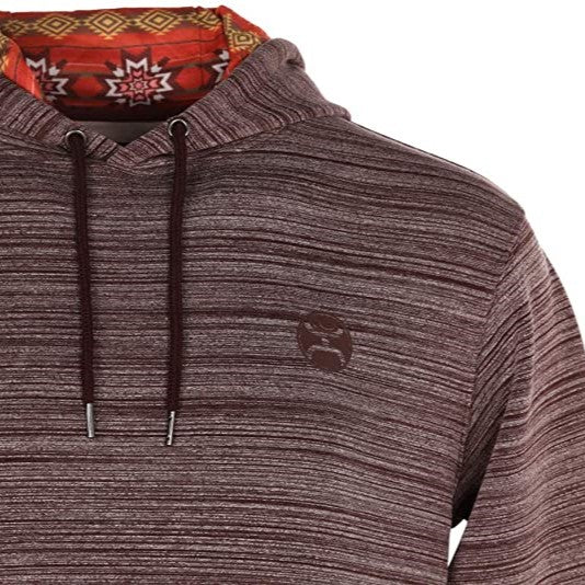 Hooey Men's Lajitas Maroon Space Die Hoodie HH044MA