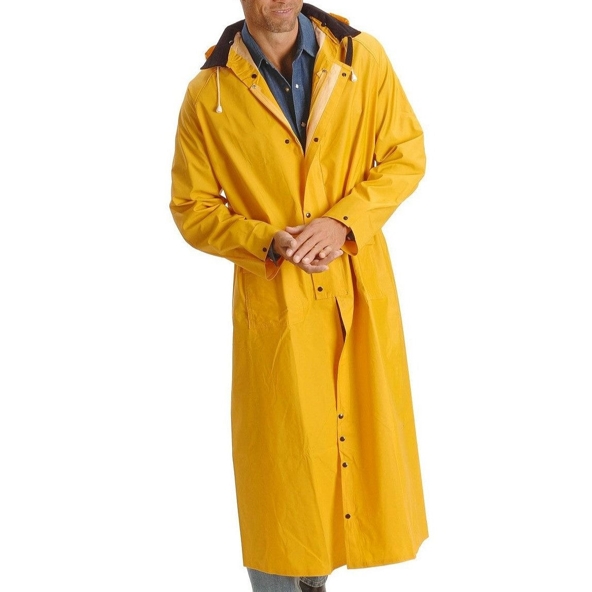Slicker Color Double S® Unisex Yellow Weatherproof Rain Saddle Slicker 1213018