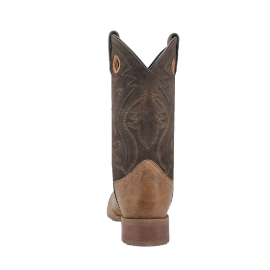 Laredo Men's Jennings Square Toe Taupe Leather Boots 7711-BN120
