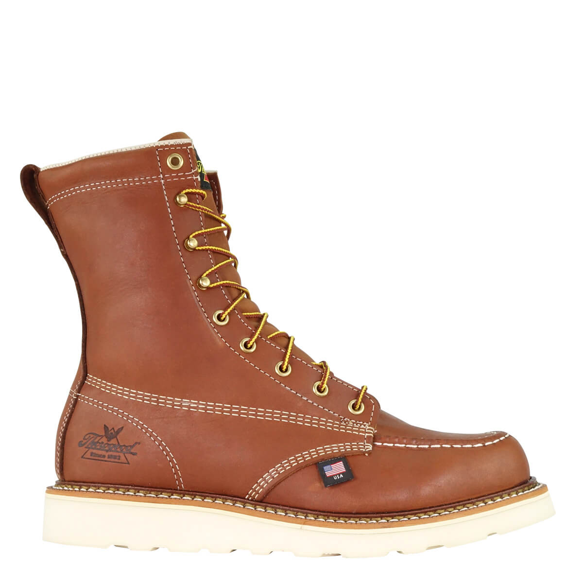 Thorogood® Men's 8" Tobacco Maxwear Wedge™ Moc-Toe Boots 814-4201