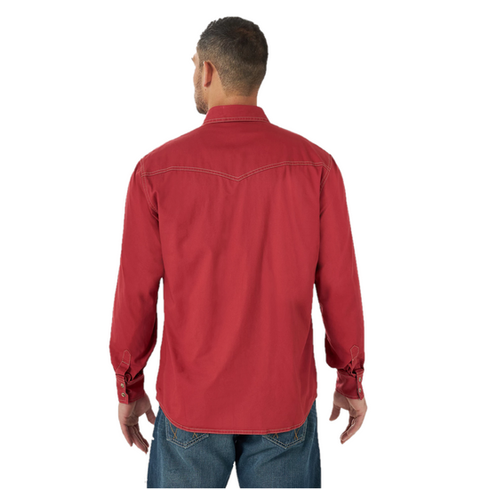 Wrangler Retro® Men's Premium Western Red Snap Shirt 112314972