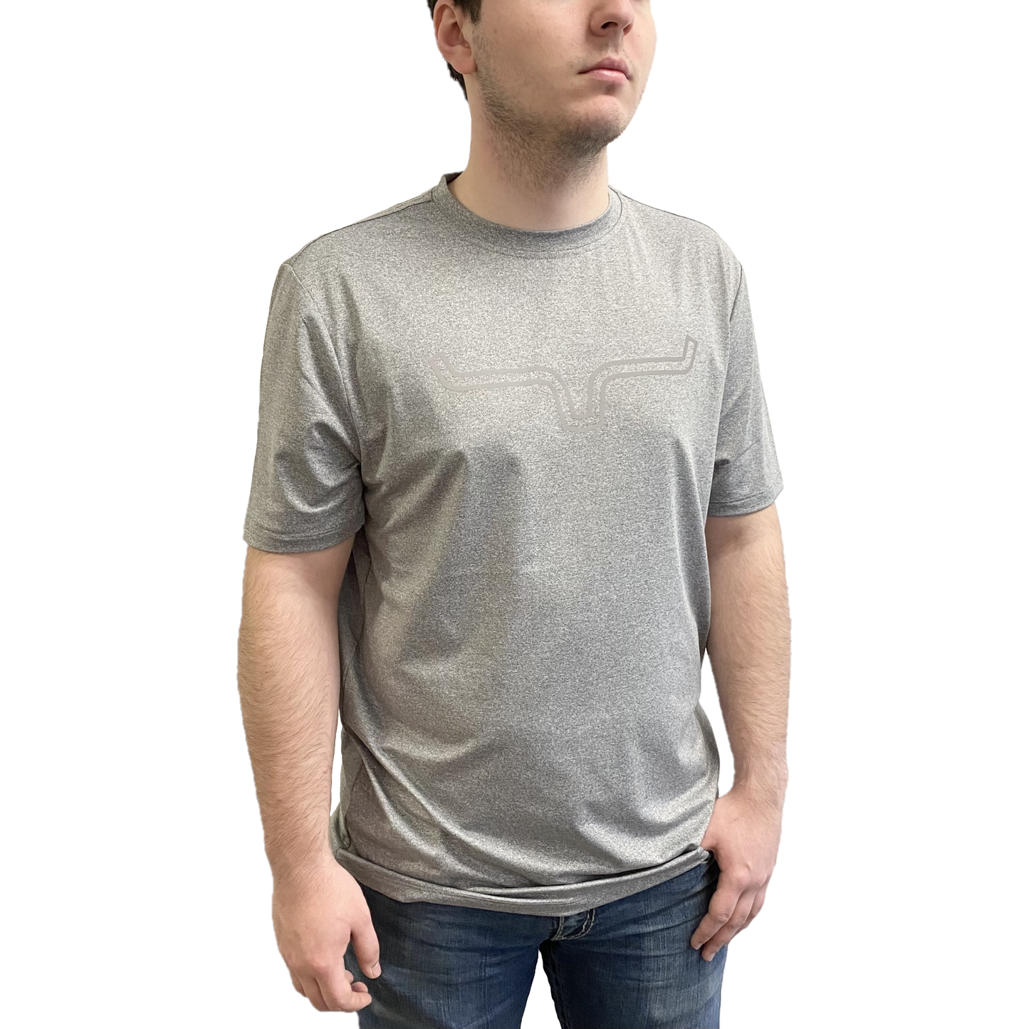 Kimes Ranch Men's Outlier Tech Grey Short Sleeve T-Shirt OUTTECH-GRY