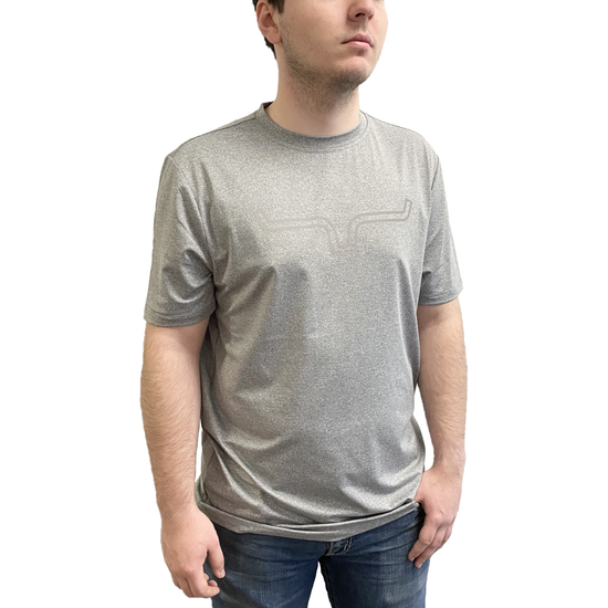 Load image into Gallery viewer, Kimes Ranch Men&amp;#39;s Outlier Tech Grey Short Sleeve T-Shirt OUTTECH-GRY
