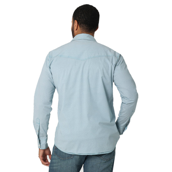 Wrangler® Men's 20X Competition Advanced Comfort Teal Shirt 112318882