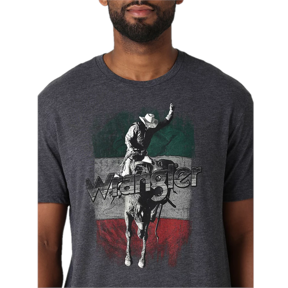 Wrangler® Men's Mexico Horse Rider Navy Graphic T-shirt 112315013