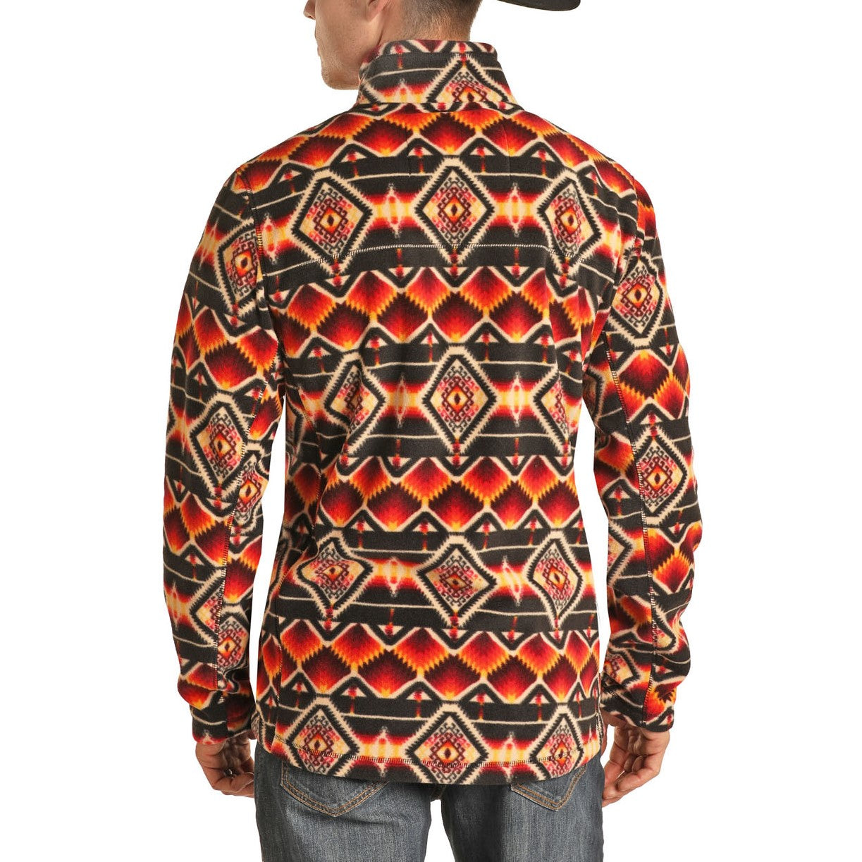 Powder River Outfitters® Men's Black Aztec Print Pullover 91-1037-01