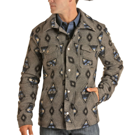 Powder River Outfitters® Aztec Jacquard Charcoal Grey Jacket 92-6640