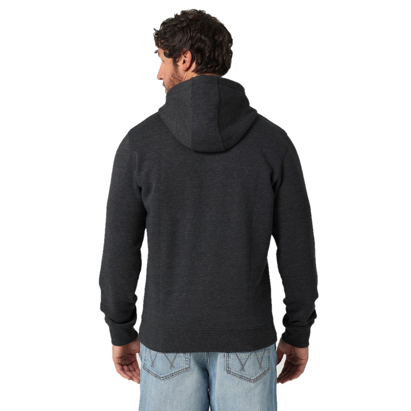 Wrangler® Men's Mexican Flag Caviar Heather Pullover Hoodie 112319233