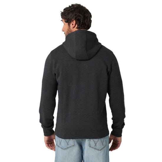 Wrangler® Men's Mexican Flag Caviar Heather Pullover Hoodie 112319233