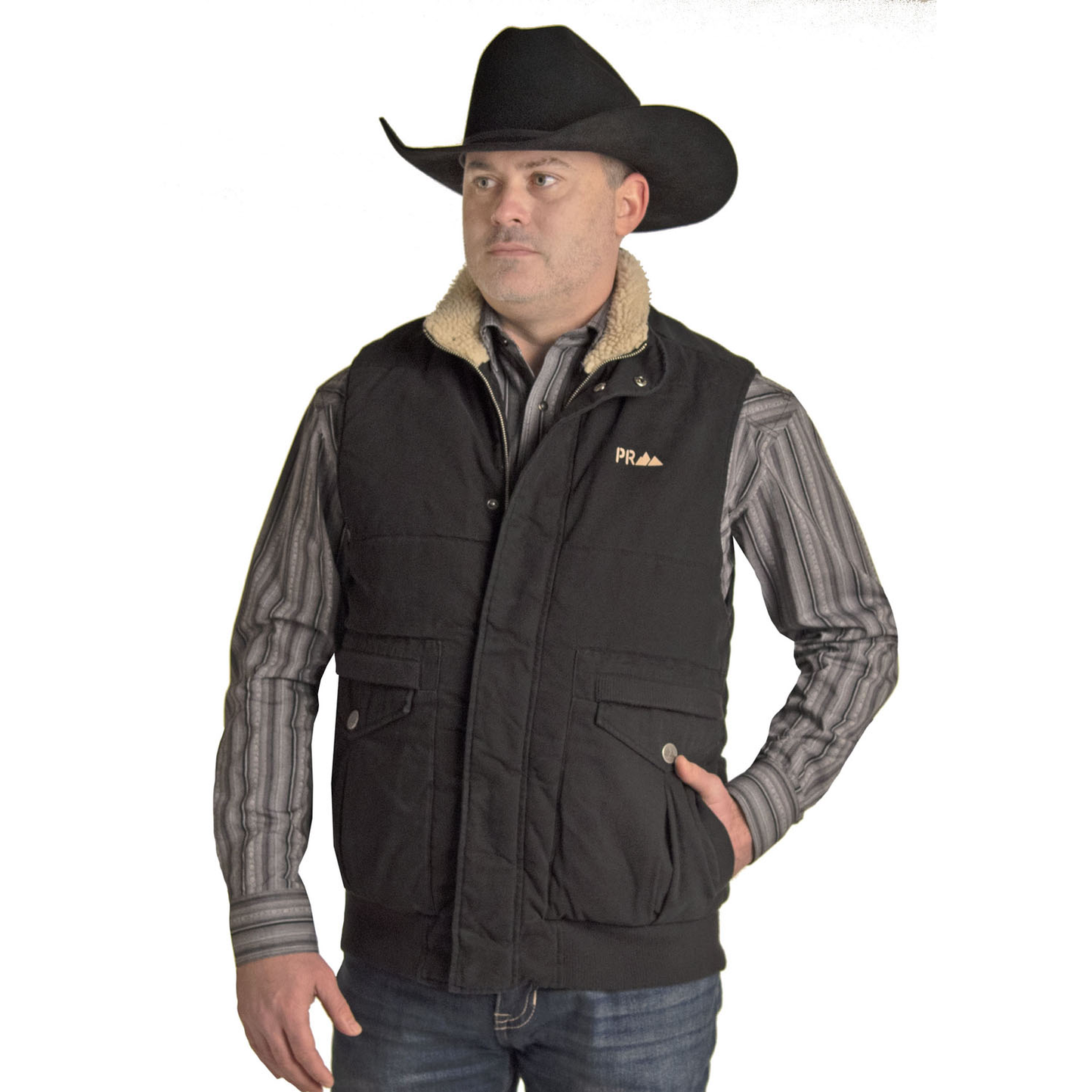 Powder River Outfitters® Men's Concealed Carry Black Vest 98-1027-01