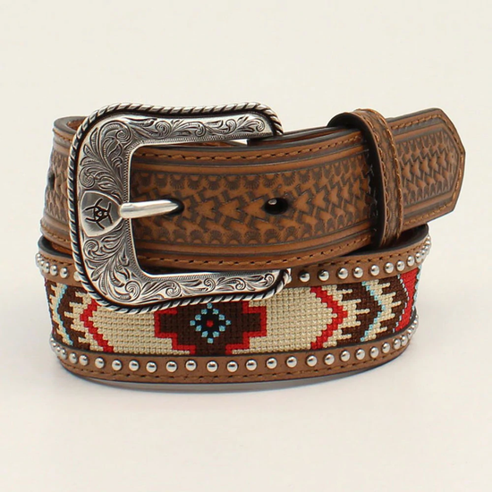 Ariat® Children's Southwest Design Embroidered Inlay Belt A1307108