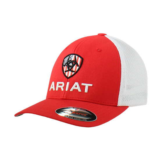 Ariat Men's USA Graphic Red Trucker Cap A300035004
