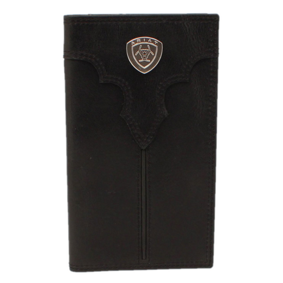 Ariat® Men's Black Center Bump Shield Rodeo Wallet A3549701