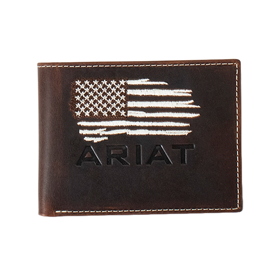 Ariat Distressed American Flag Bifold Wallet A3553834