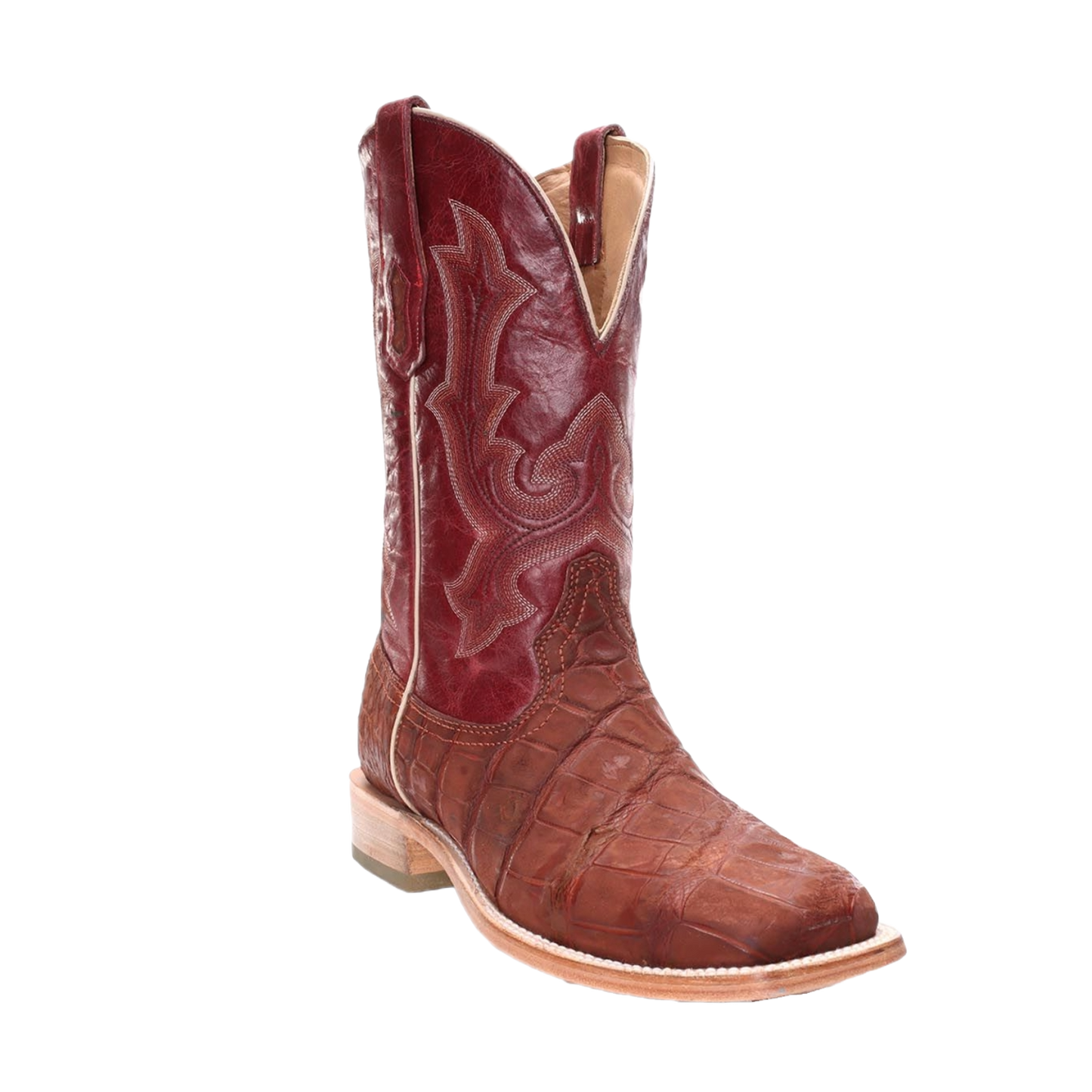Red alligator boots sales
