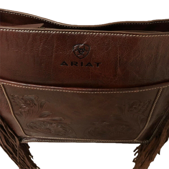 Ariat Ladies Victoria Floral Embossed Leather Messenger Bag A770009502