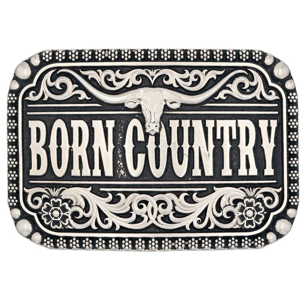 Montana Silversmiths® Born Country Attitude Belt Buckle A907