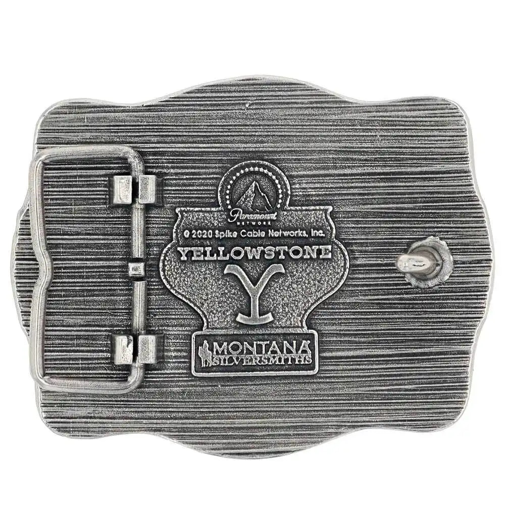 Load image into Gallery viewer, Montana Silversmiths Rip Yellowstone Attitude Belt Buckle A936YEL
