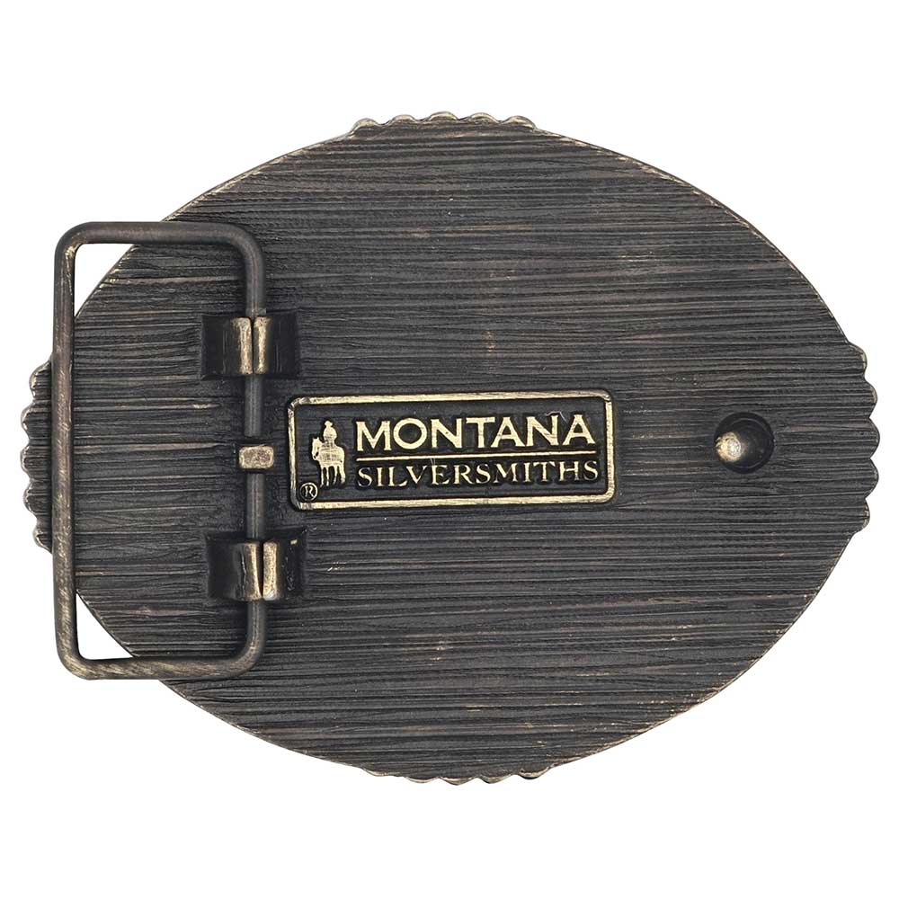 Montana Silversmiths Bucking Bronc Attitude Belt Buckle A950