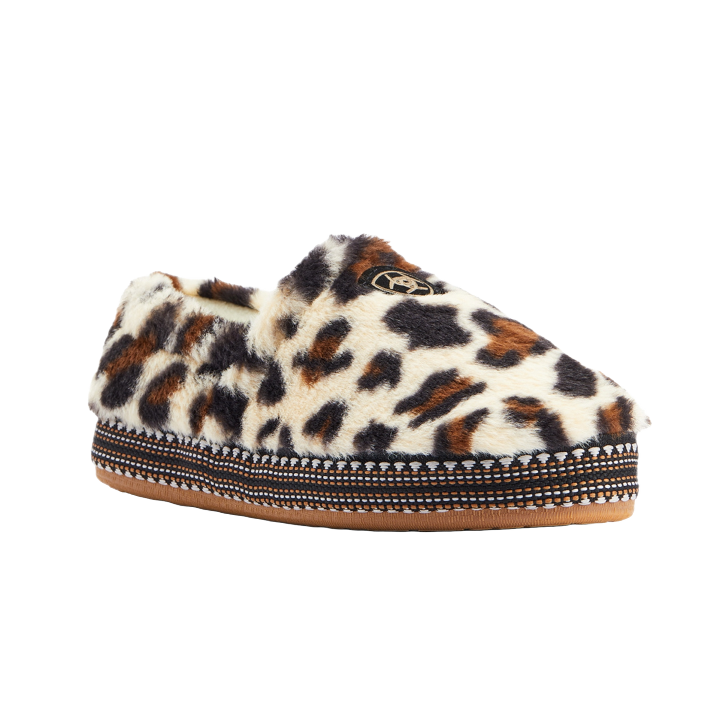 Ariat Ladies Snuggle Cream Leopard Slippers AR2271 114 Wild West