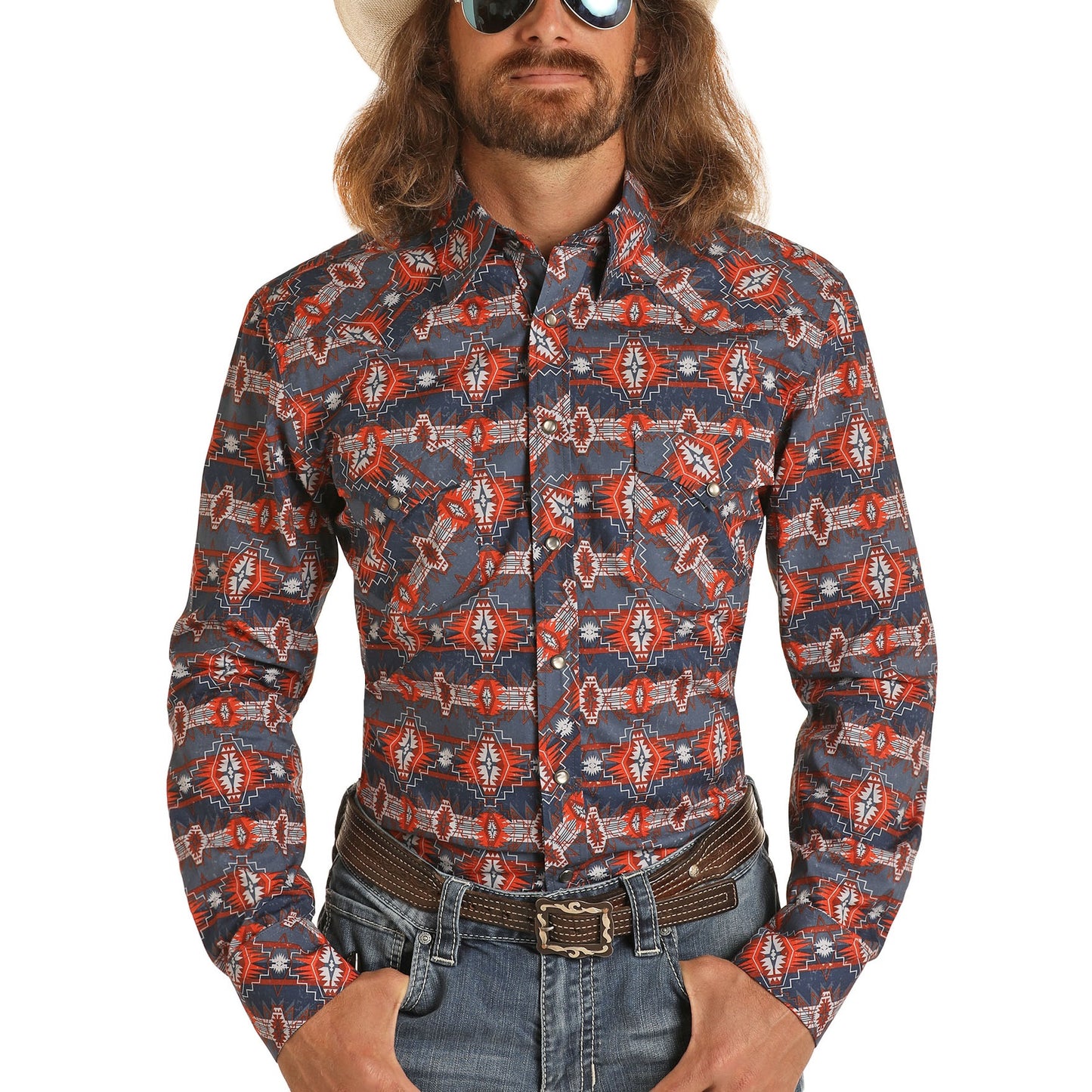 Rock & Roll Cowboy Men's Dale Brisby Snap Closure Shirt B2S8104-42