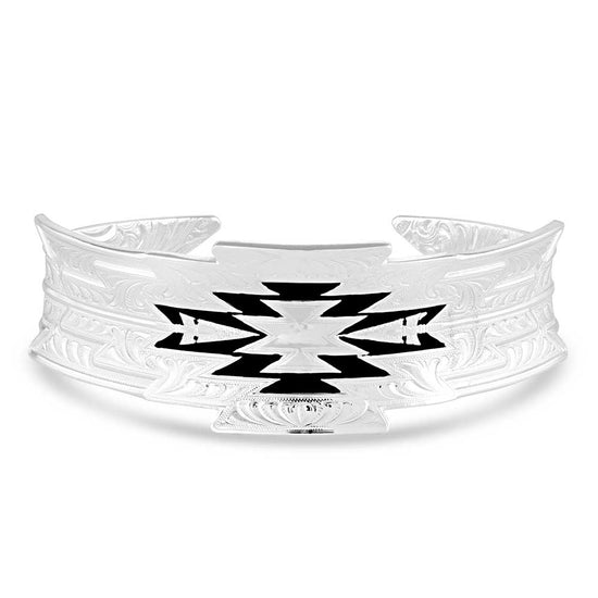Montana Silversmiths® Storm Geometric Silver Cuff Bracelet BC5079