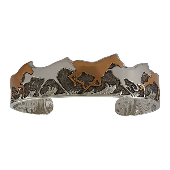 Montana Silversmiths® Ladies Vintage Different Horses Bracelet BC60574VC