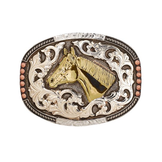 Crumine Western Horse Head Engraved Buckle C1001707