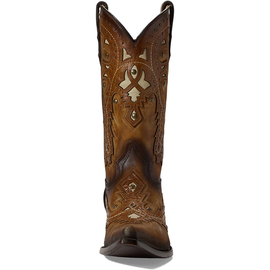 Corral® Men's Embroidered Studded Honey Brown Western Boots C3846