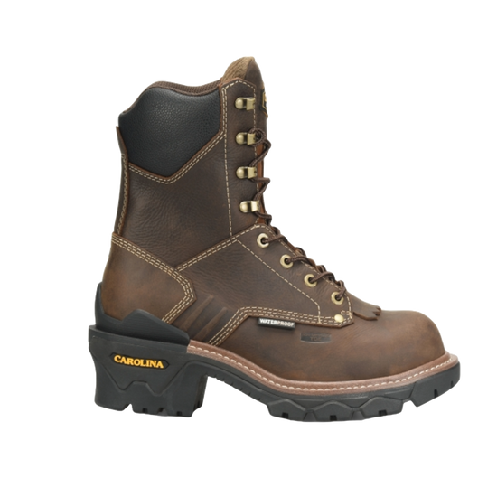 Carolina® Men's Cardinal 8" WP Composite Toe Logger Boots CA7837