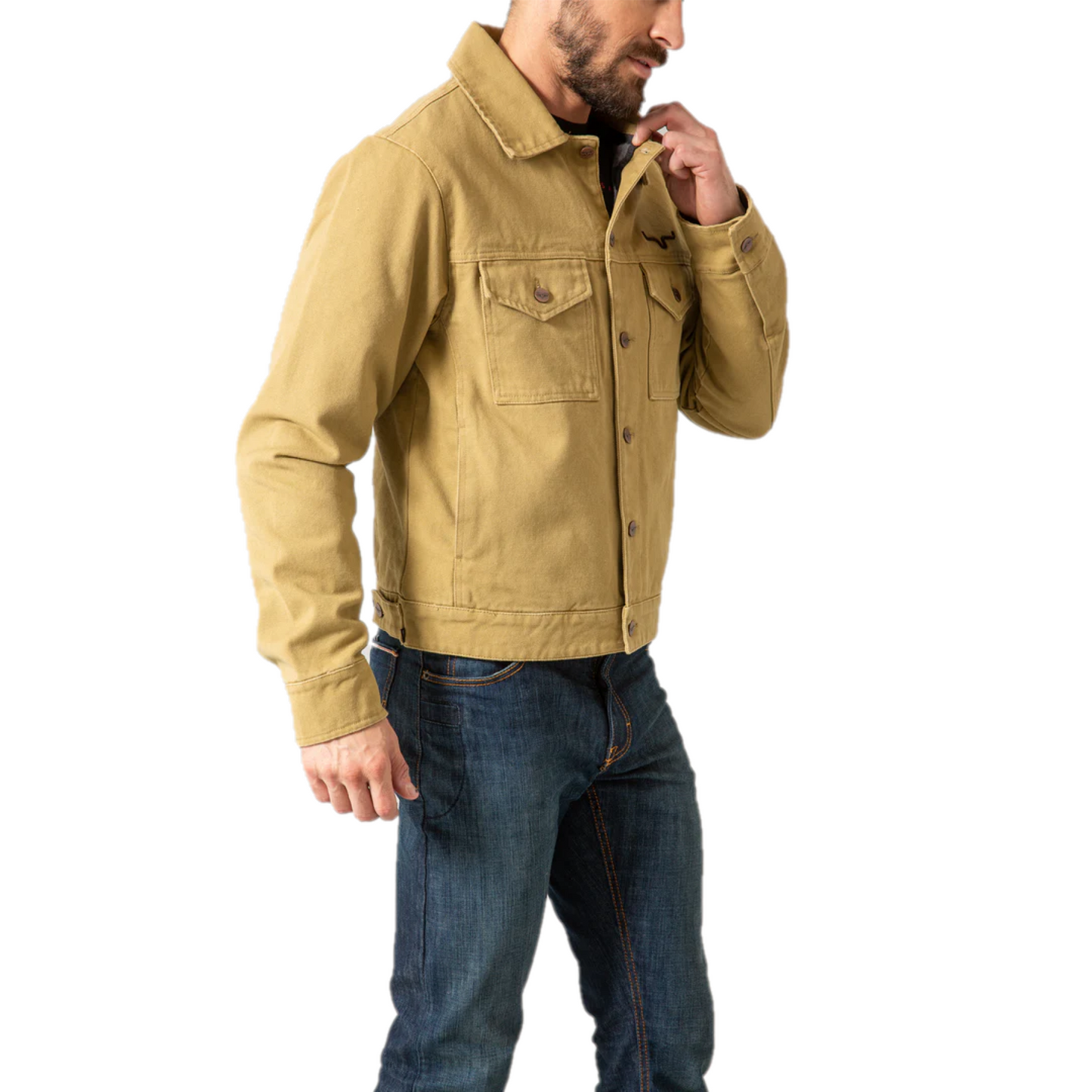 Kimes Ranch® Men's Canvas Marshall Trucker Brown Jacket CMJBN