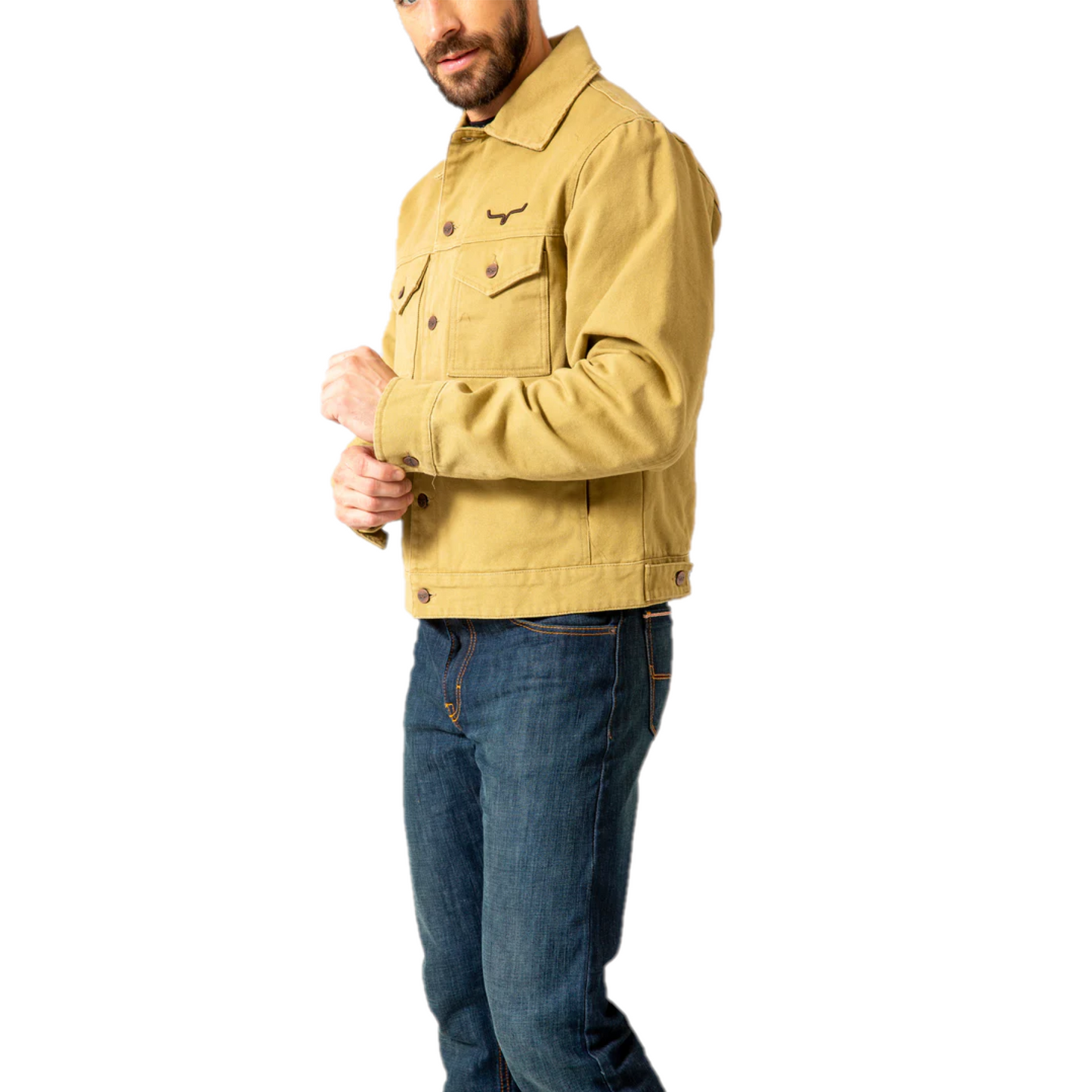 Kimes Ranch® Men's Canvas Marshall Trucker Brown Jacket CMJBN