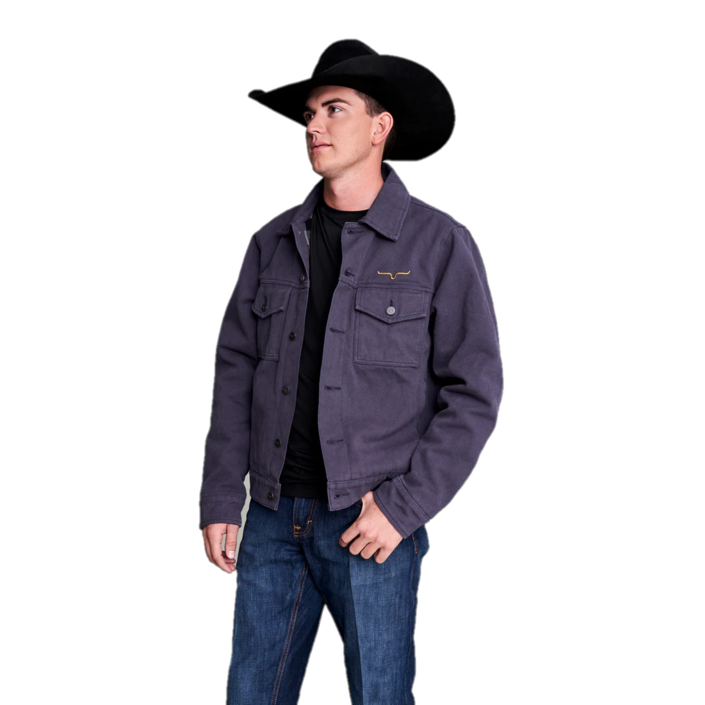 Kimes Ranch® Men's Marshall Trucker Canvas Pewter Jacket CMJ-PR