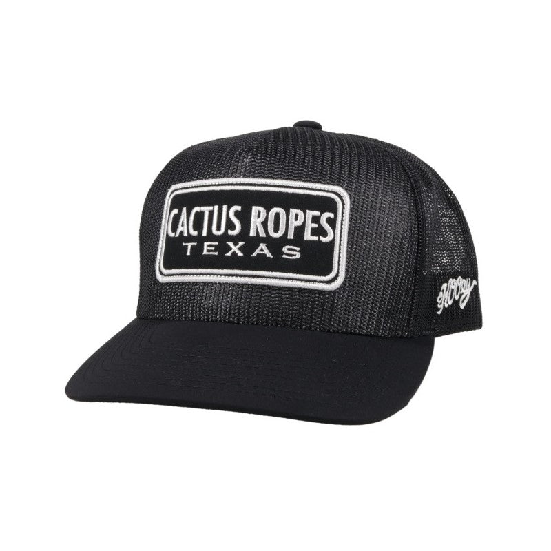 Hooey Men's Cactus Ropes Black and White Hat CR075