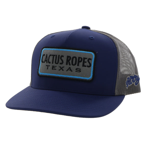 Hooey Men's Cactus Ropes 6-panel Navy & Grey Trucker Cap CR082