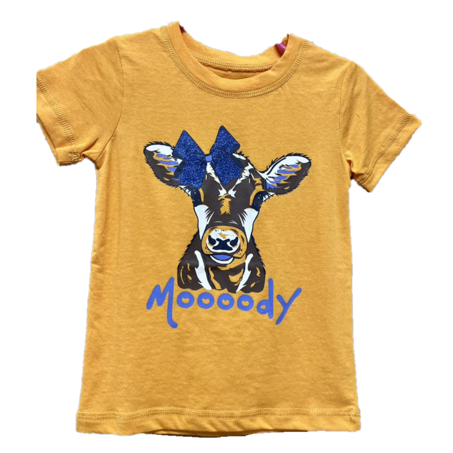 Cruel Denim® Toddlers Cow Graphic Printed Gold T-Shirt CTT6851027