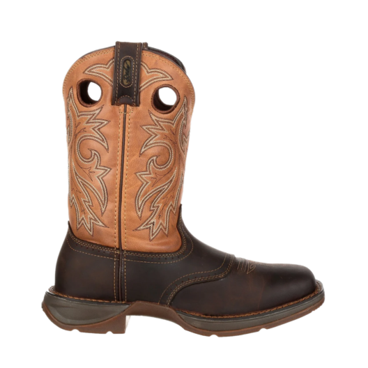 Durango Men's Rebel™ Brown & Orange Steel Square Toe Western Boots DB019