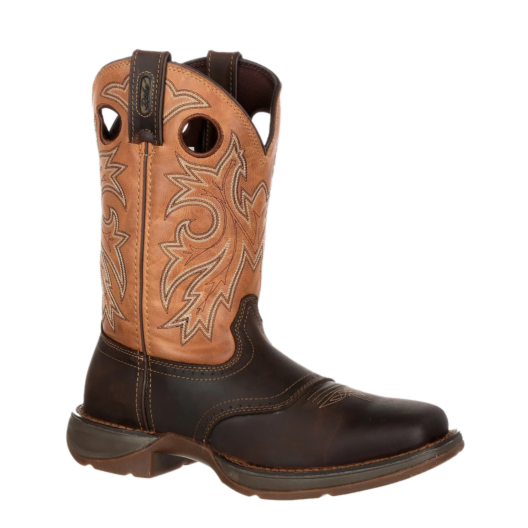 Durango Men's Rebel™ Brown & Orange Steel Square Toe Western Boots DB019