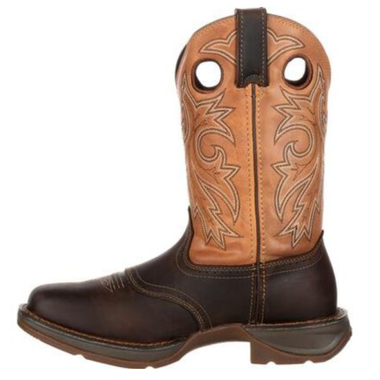 Durango® Men's Western 11" Brown & Tan Saddle Square Toe Boots DB4442