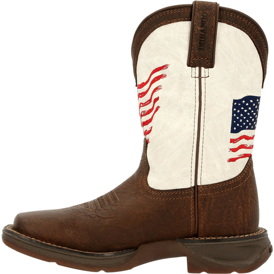 Load image into Gallery viewer, Durango Children&amp;#39;s Lil Rebel Distressed Flag Western Boots DBT0234
