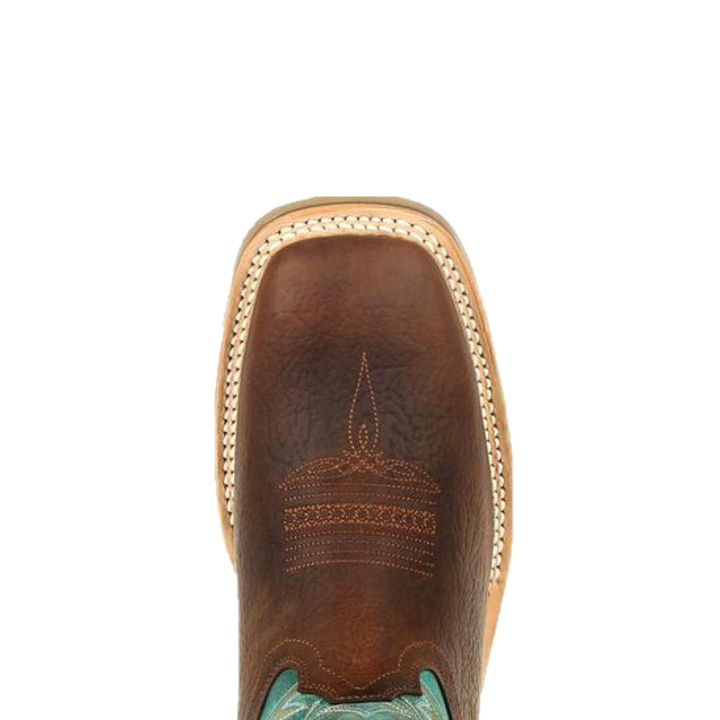 Durango® Men's Maverick Ranger Brown & Turquoise Square Toe Boots DDB0300
