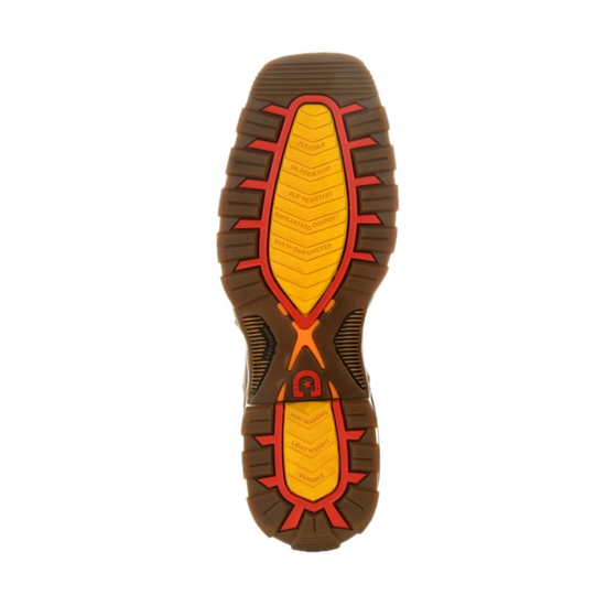 Durango® Men's 11" Western Chocolate & White Square Toe Boots DDB0302