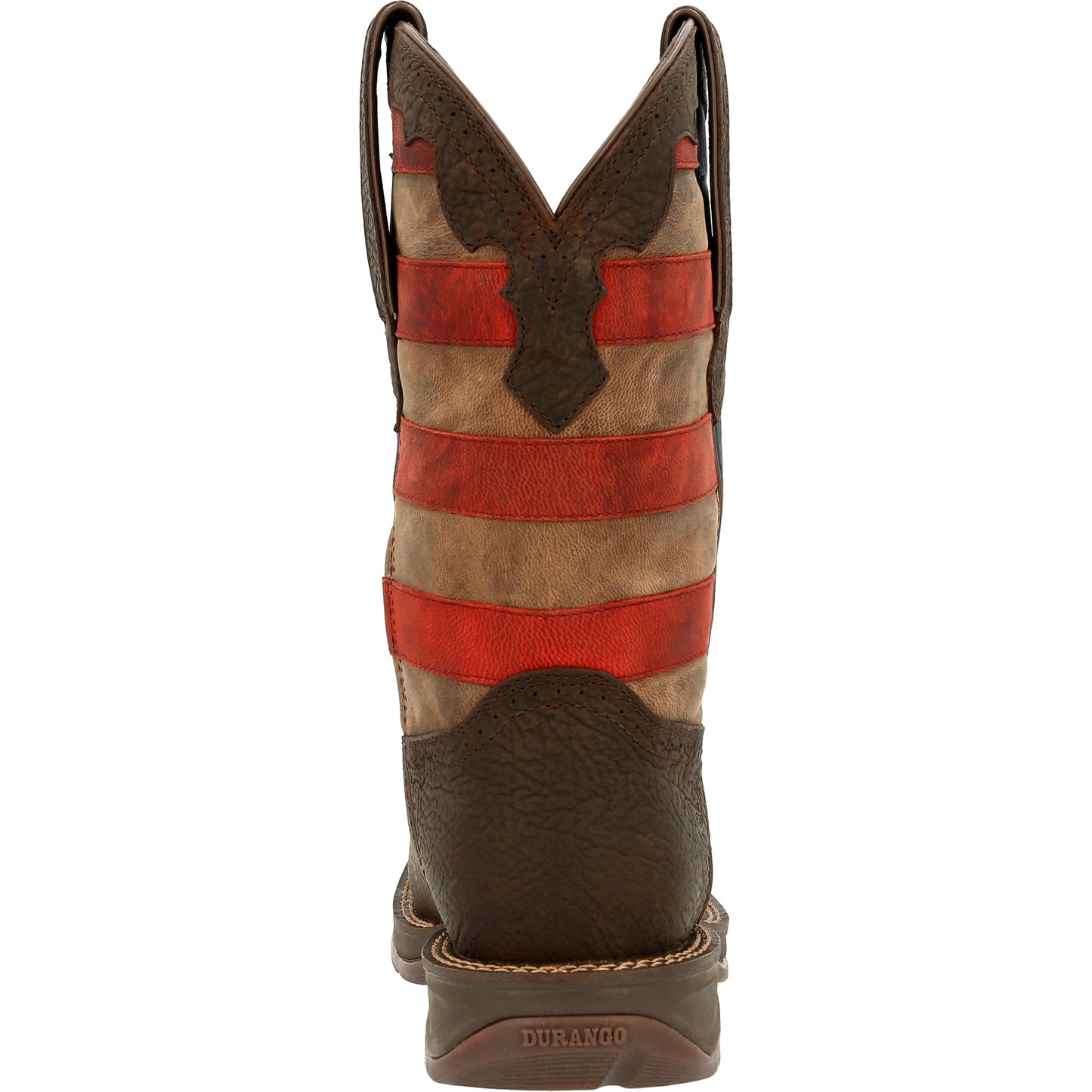 Durango Men's Rebel Vintage Flag Dark Brown Western Boots DDB0328