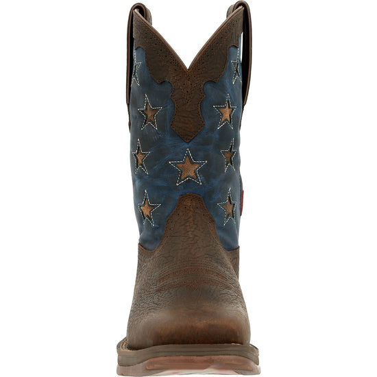 Durango Men's Rebel Vintage Flag Dark Brown Western Boots DDB0328