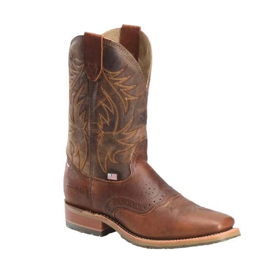 Double H Men's Feller 11" Brown Mastiff Bison Western Boots DH4653