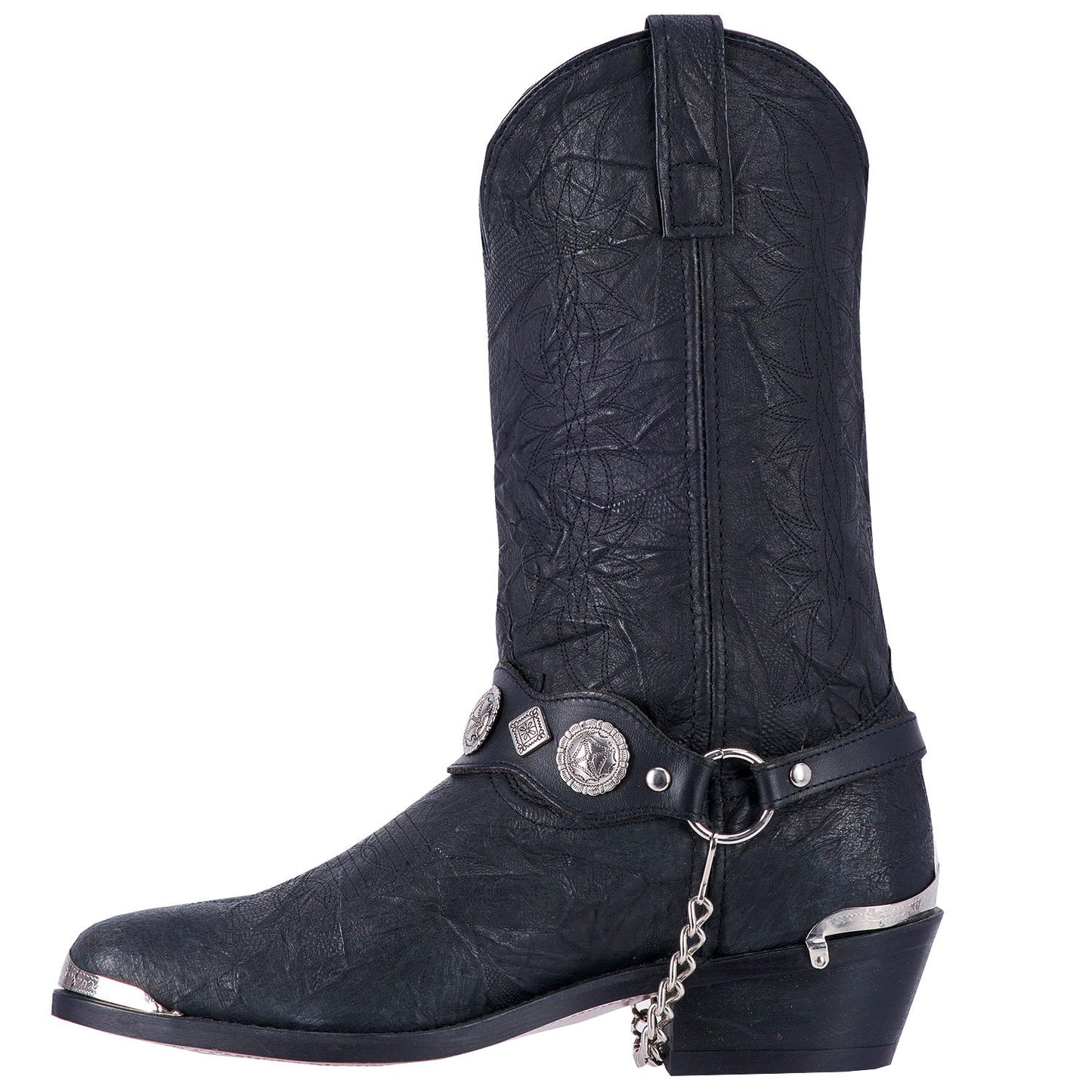Dingo Men's Suiter Black Leather Harness Boots DI02175-BK