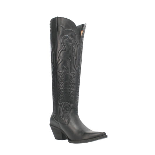 Dingo Ladies Raisin Kane Black Leather Tall Boots DI167-BK