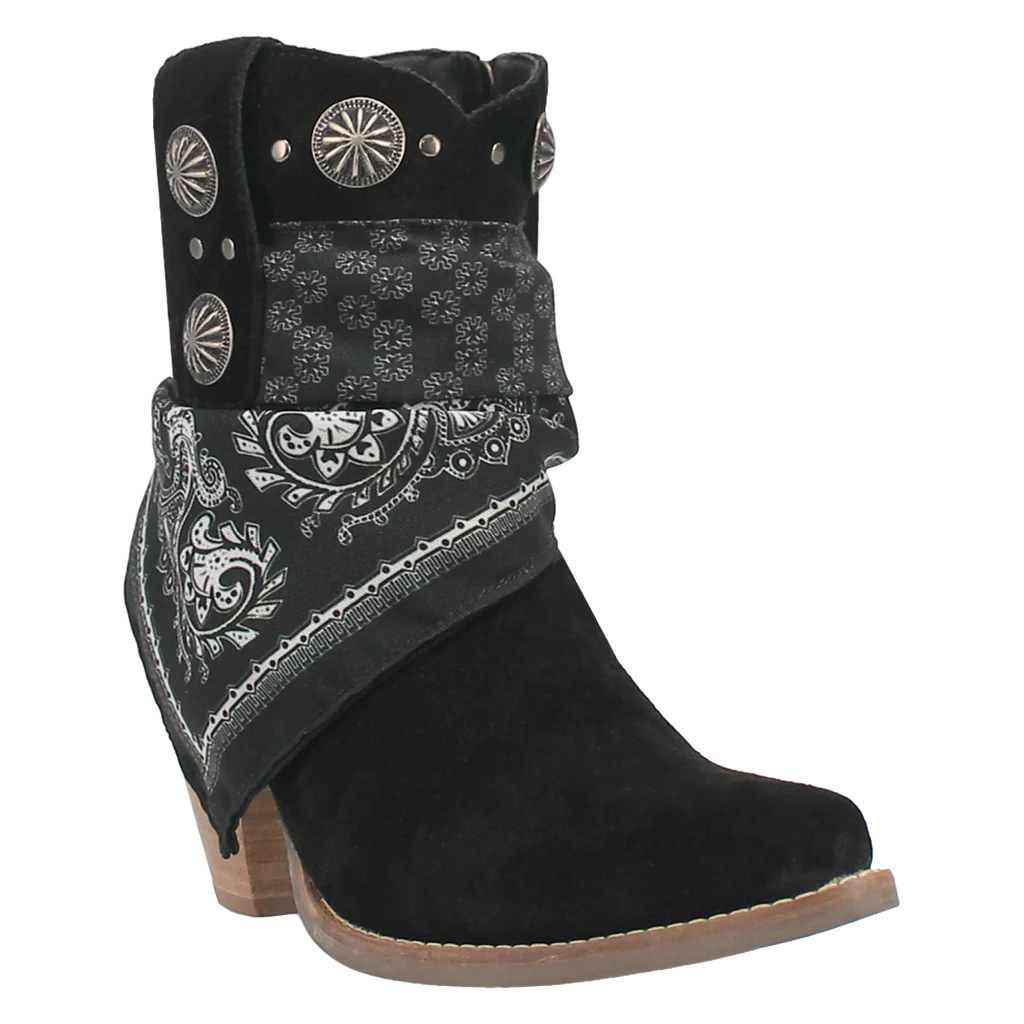 Dingo Ladies Bandida 7" Black Western Boots DI184-BK